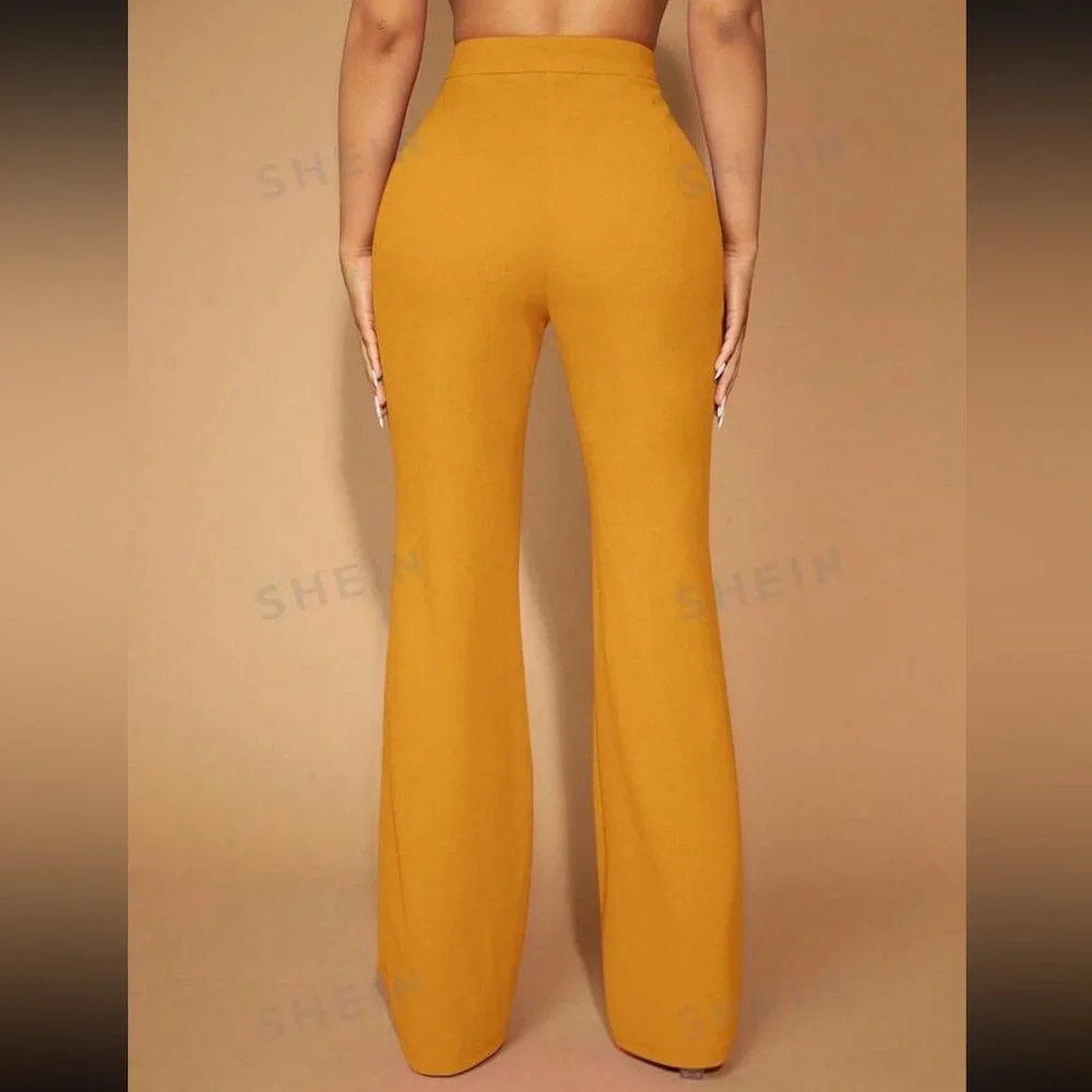 Mustard Yellow Trouser Work Pants - Picture 2 of 3